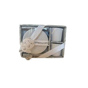 NWB Cappuccino Cup Set Of 2 White Color With Box